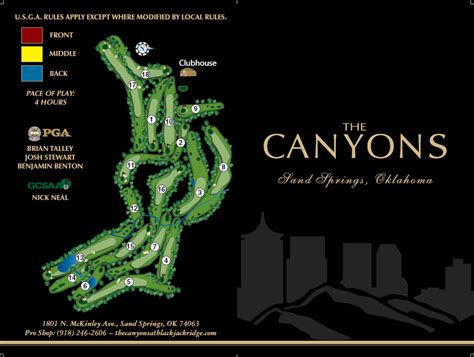 Canyons no blackjack ridge mapa do percurso